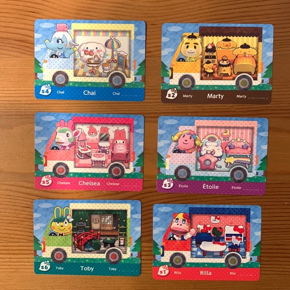 Nintendo | Video Games & Consoles | Set Of 6 Animal Crossing Amiibo Cards Sanrio  Collaboration Pack | Poshmark